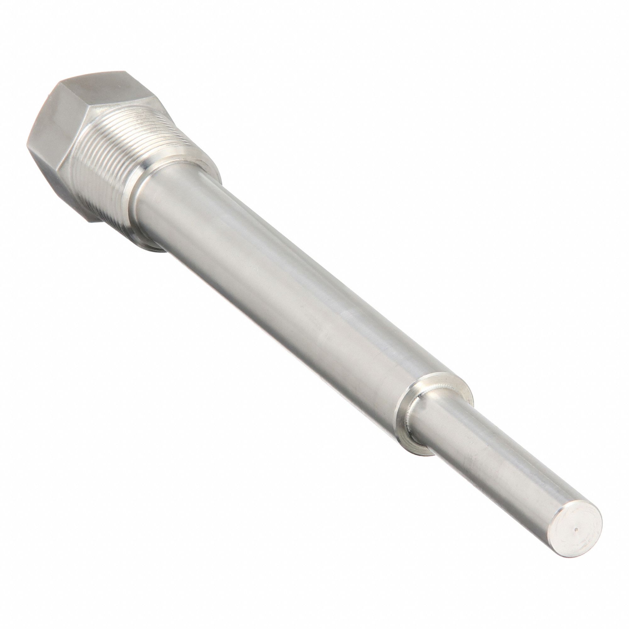 Threaded Thermowell: Stainless Steel, For 9 in Stem Lg, 7 1/2 in Insertion Lg, 1, 200°F/649°C