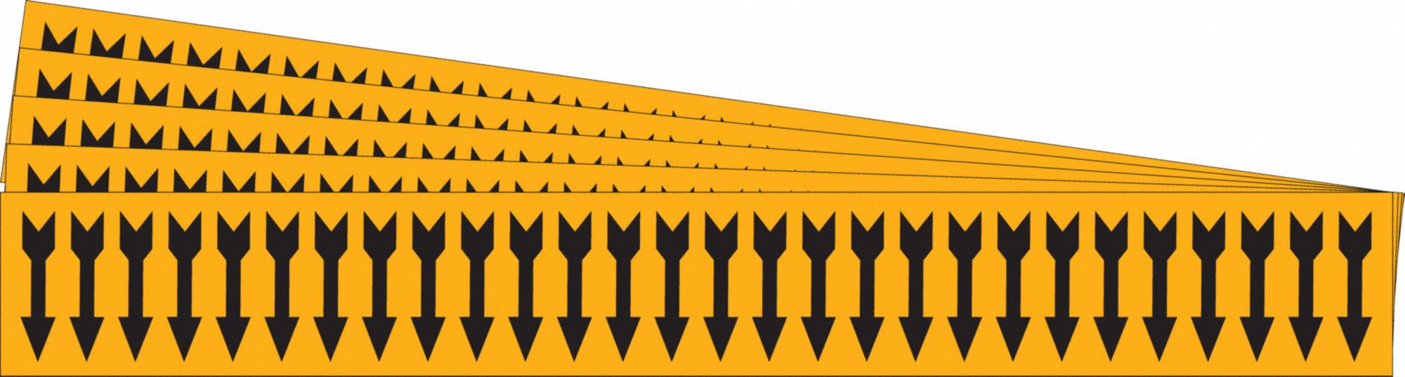 Pipe Marker, Adhesive, Black, (Arrow), PK5