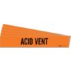 Acid Vent Adhesive Pipe Markers