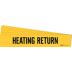 Heating Return Adhesive Pipe Markers