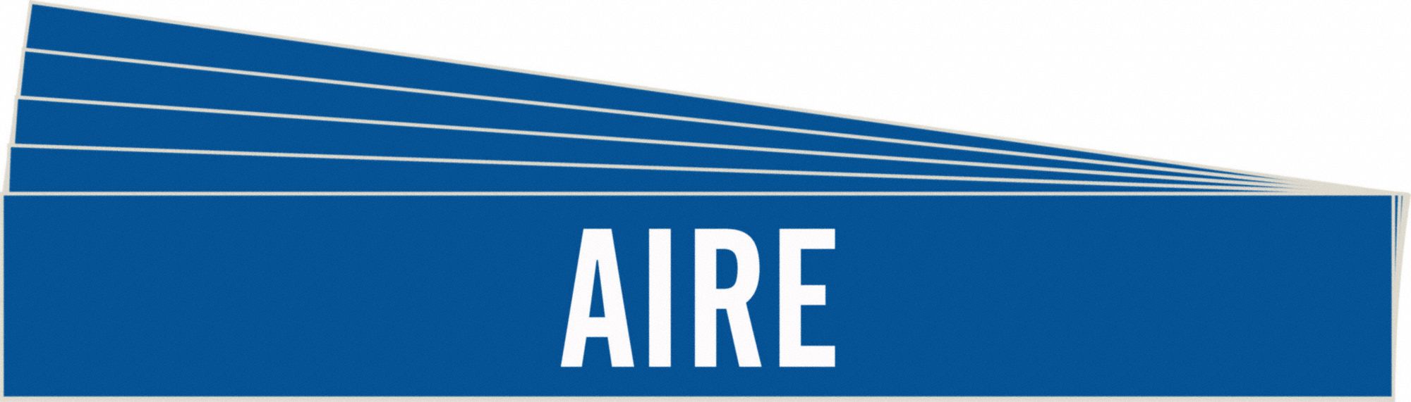 Aire, Blue, Pipe Marker 781VY483400PK Grainger