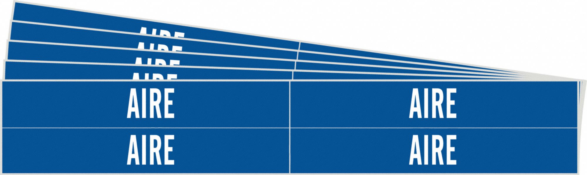 Aire, Blue, Pipe Marker 781W8583436PK Grainger