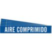 Aire Comprimido Fiberglass Carrier Mounted with Strapping Pipe Markers