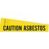 Caution Asbestos Adhesive Pipe Markers