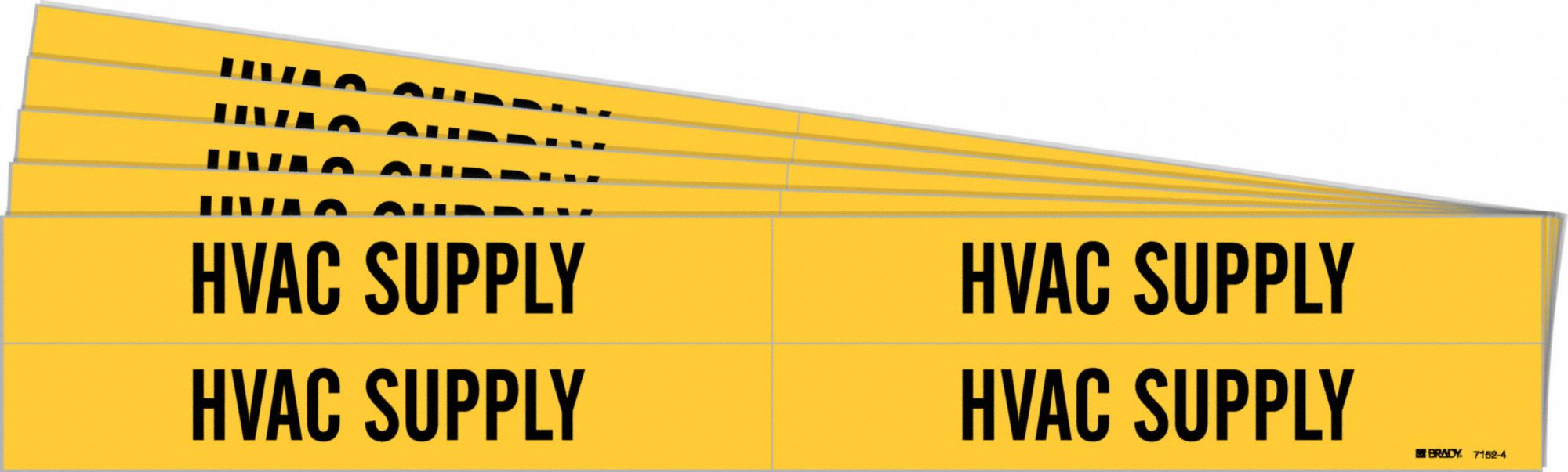 HVAC Supply, Yellow, Pipe Marker 781WP571524PK Grainger