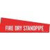 Fire Dry Standpipe Adhesive Pipe Markers