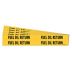 Fuel Oil Return Adhesive Pipe Markers