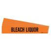 Bleach Liquor Adhesive Pipe Markers