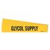Glycol Supply Adhesive Pipe Markers