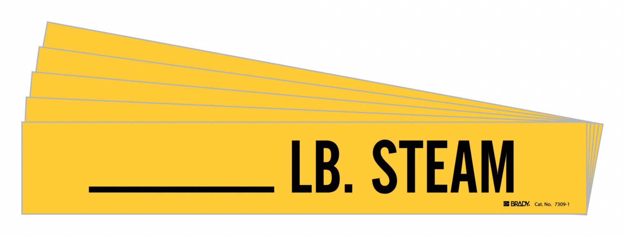 Pipe Marker,  Lb Steam, PK5