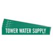 Tower Water Supply Adhesive Pipe Markers
