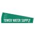 Tower Water Supply Adhesive Pipe Markers