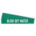 Blow Off Water Adhesive Pipe Markers
