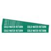 Cold Water Return Adhesive Pipe Markers