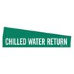 Chilled Water Return Adhesive Pipe Markers