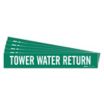 Tower Water Return Adhesive Pipe Markers