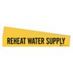 Reheat Water Supply Adhesive Pipe Markers