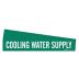 Cooling Water Supply Adhesive Pipe Markers