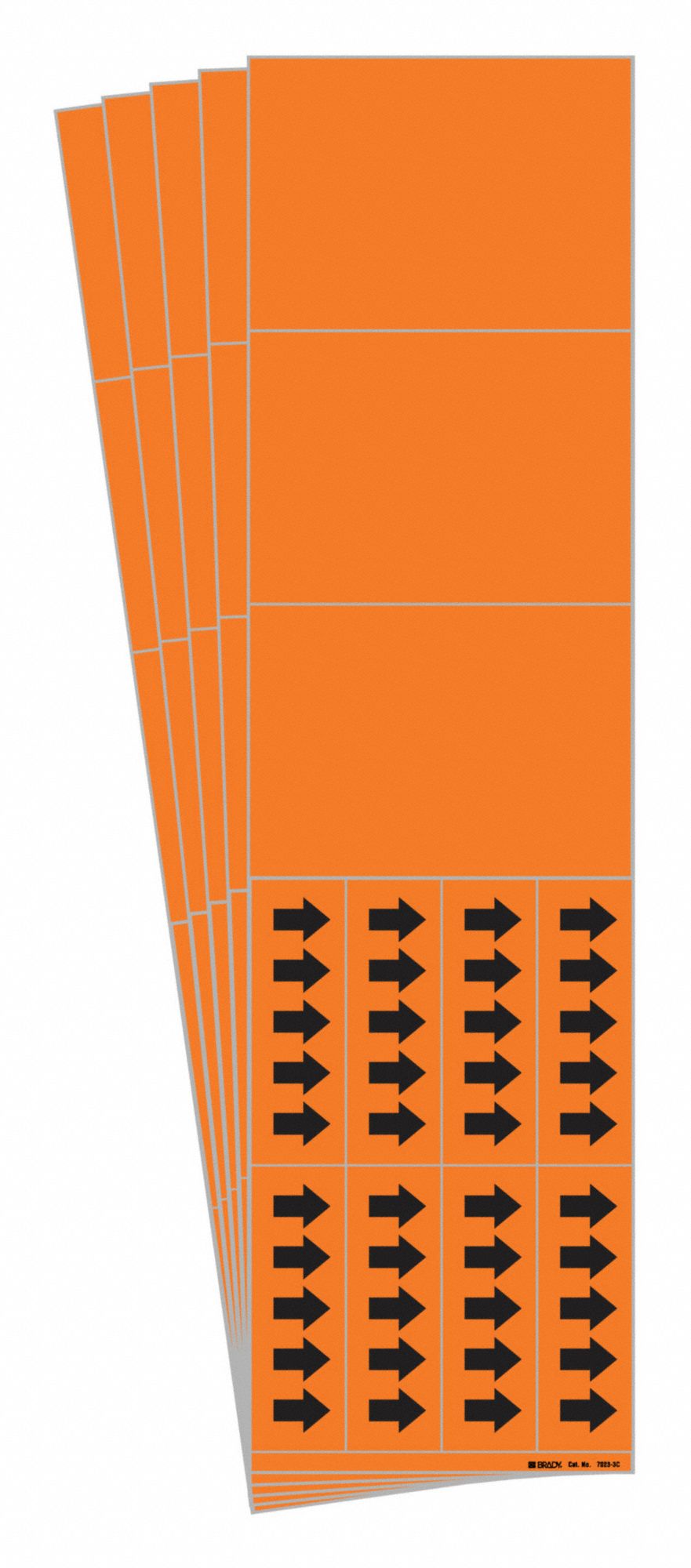 Pipe Marker, Self-Sticking Vinyl, PK5