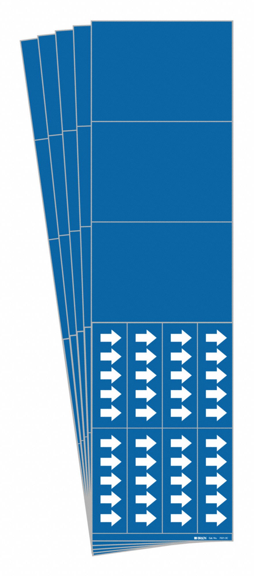 Pipe Marker, Adhesive, White, No Legend, PK5