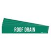 Roof Drain Adhesive Pipe Markers
