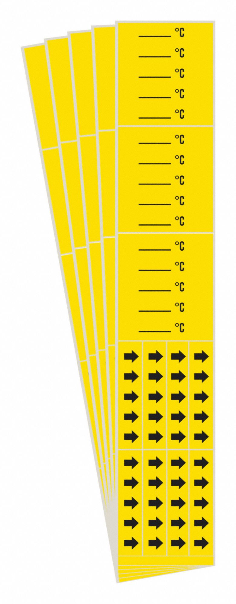 Pipe Marker, Adhesive, Black, C, PK5