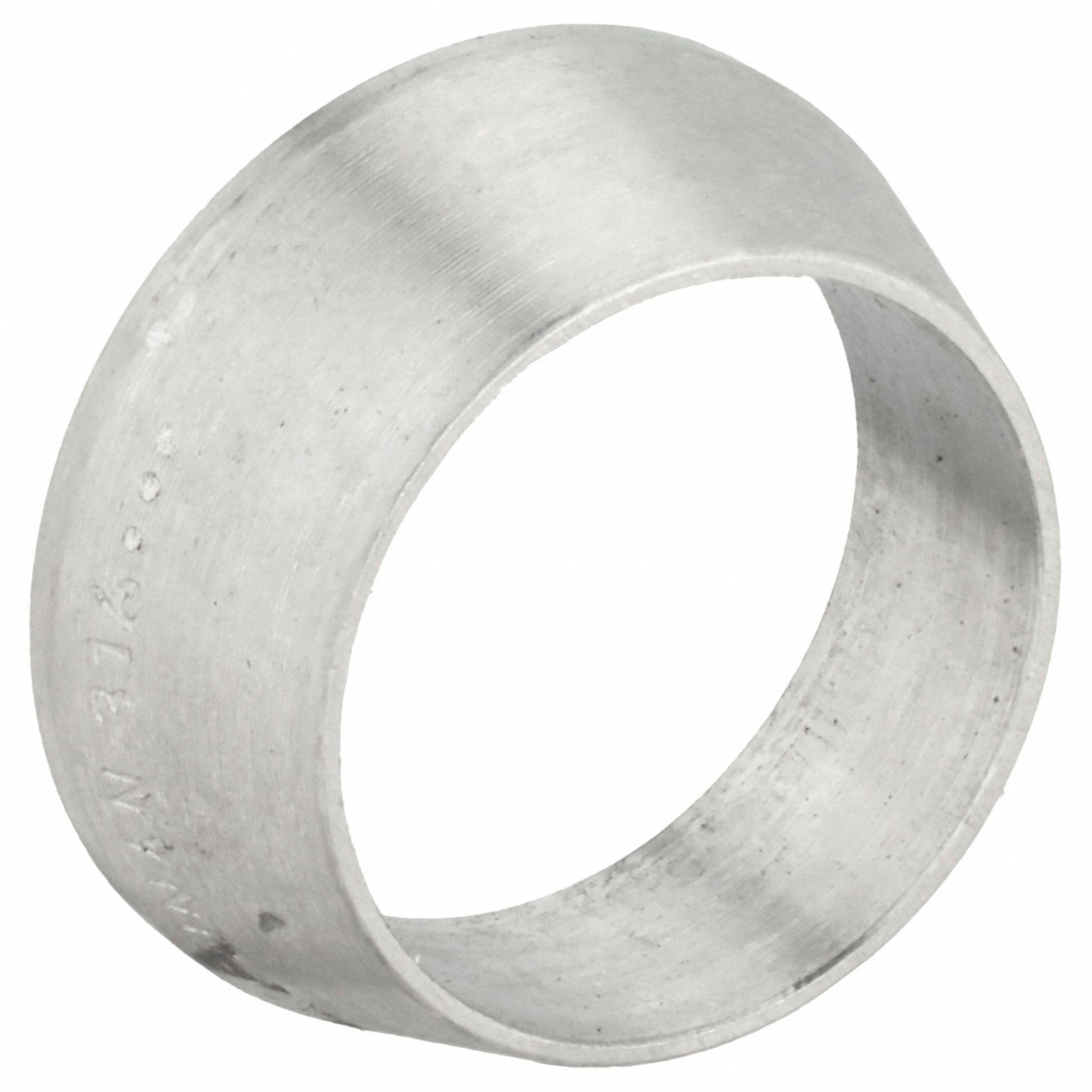 Compression Fitting Ferrule: 1 in OD Fitting Size, Compression, Stainless Steel