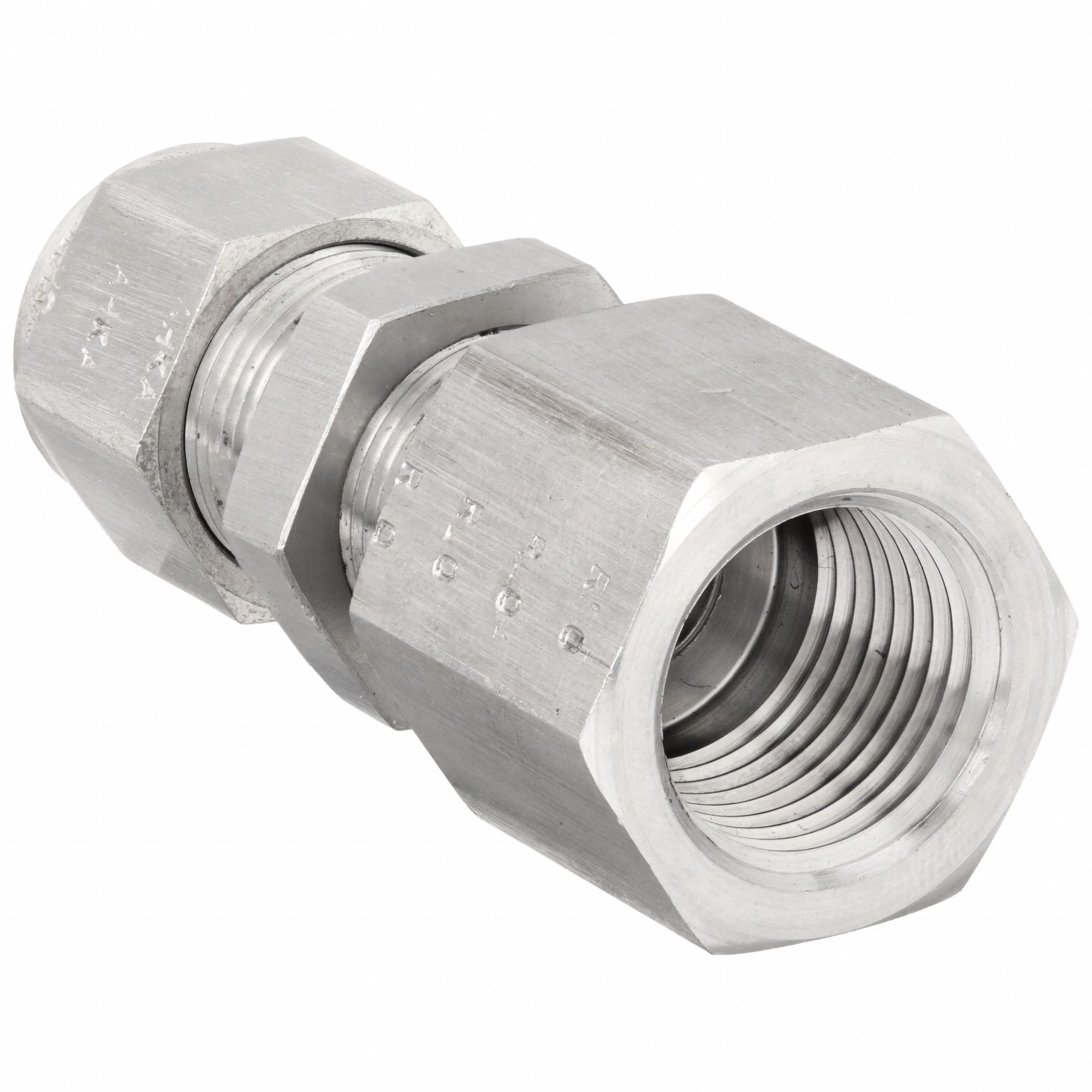 Compression Fitting Adapter: 1/2 in OD x 1/2 in Pipe Fitting Size