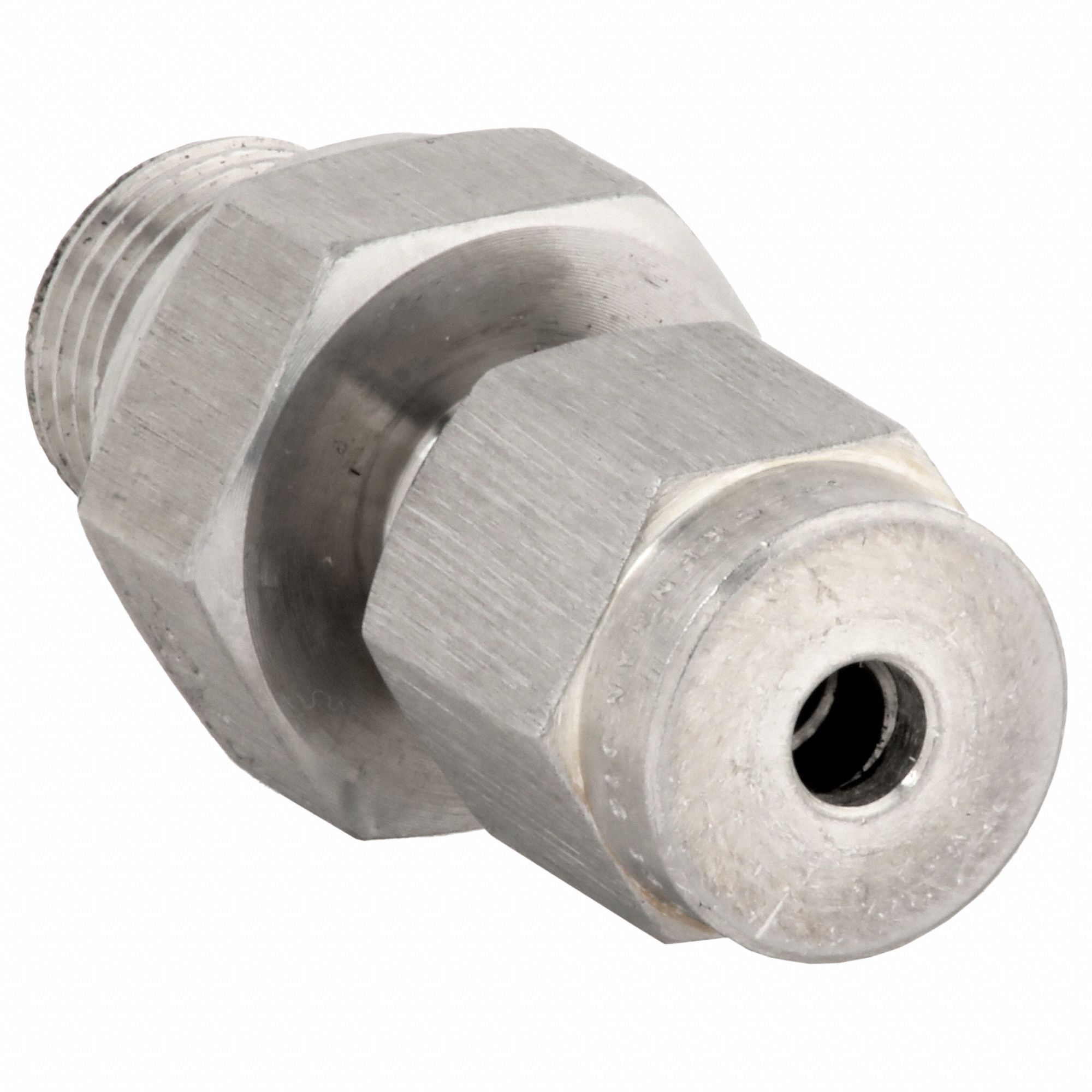 Compression Fitting Adapter: 1/2 in OD x 1/2 in Pipe Fitting Size