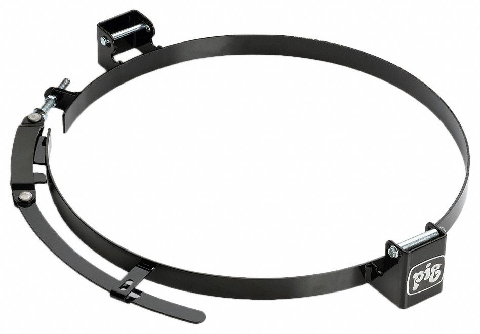 PIG, For 20 gal/30 gal Drum Capacity, Adj Lever Lock, Ring for Latching