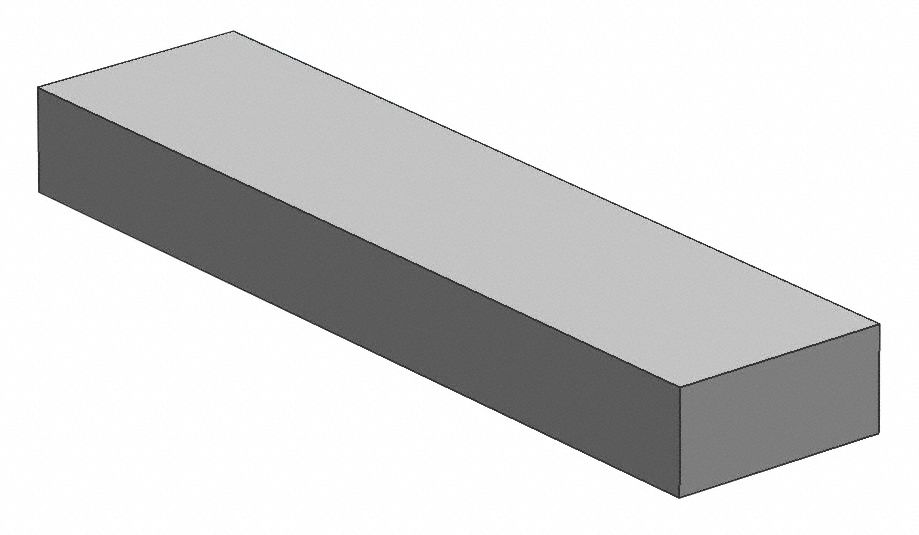 CARBON STEEL RECTANGULAR BAR,24 IN L