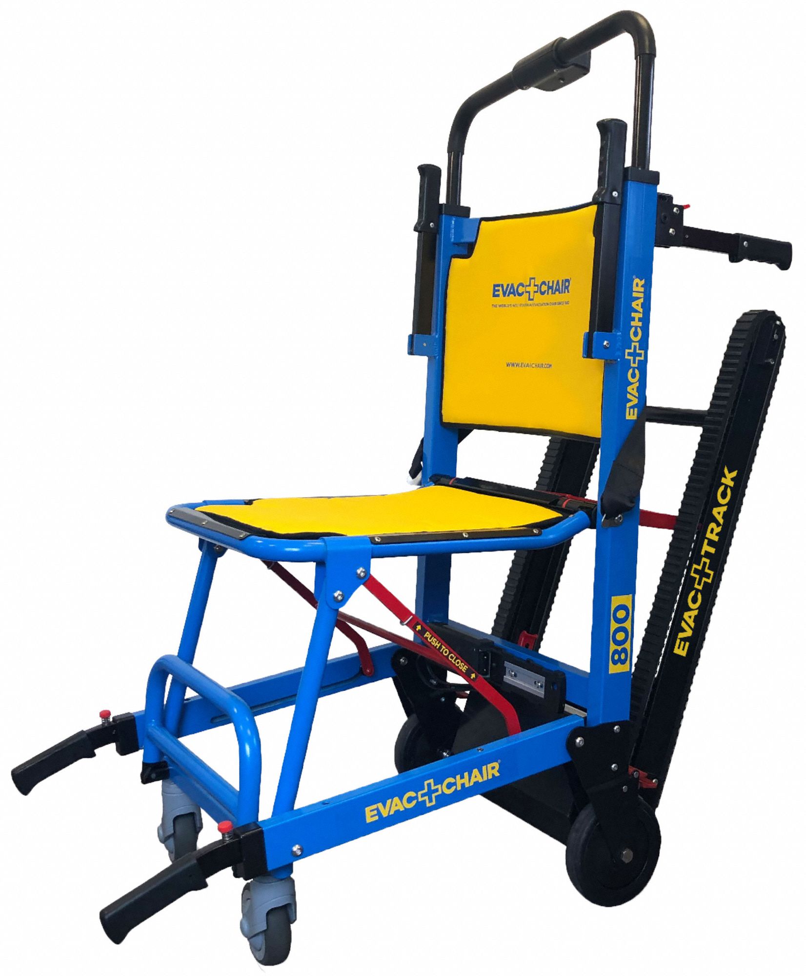 Aluminum Powered Stair Chair with 350 lb Weight Capacity, Blue, Yellow