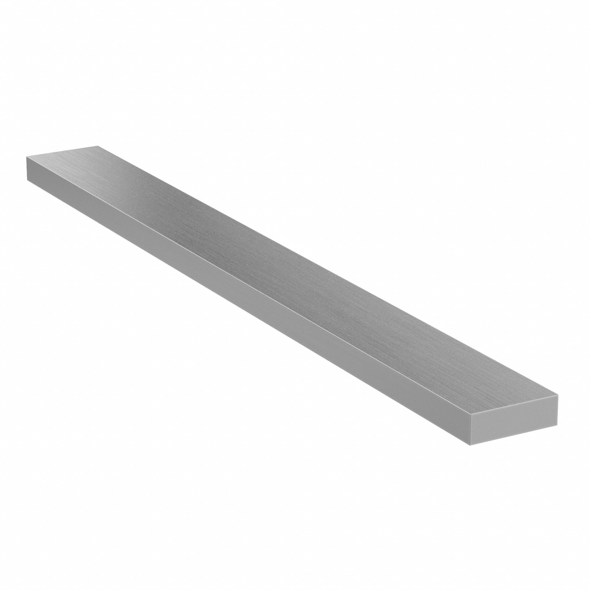Carbon Steel Rectangular Bar: 1018, 0.13 in Thick, 1/2 in x 6 in Nominal Size (WxL), -0.003 in, Mill