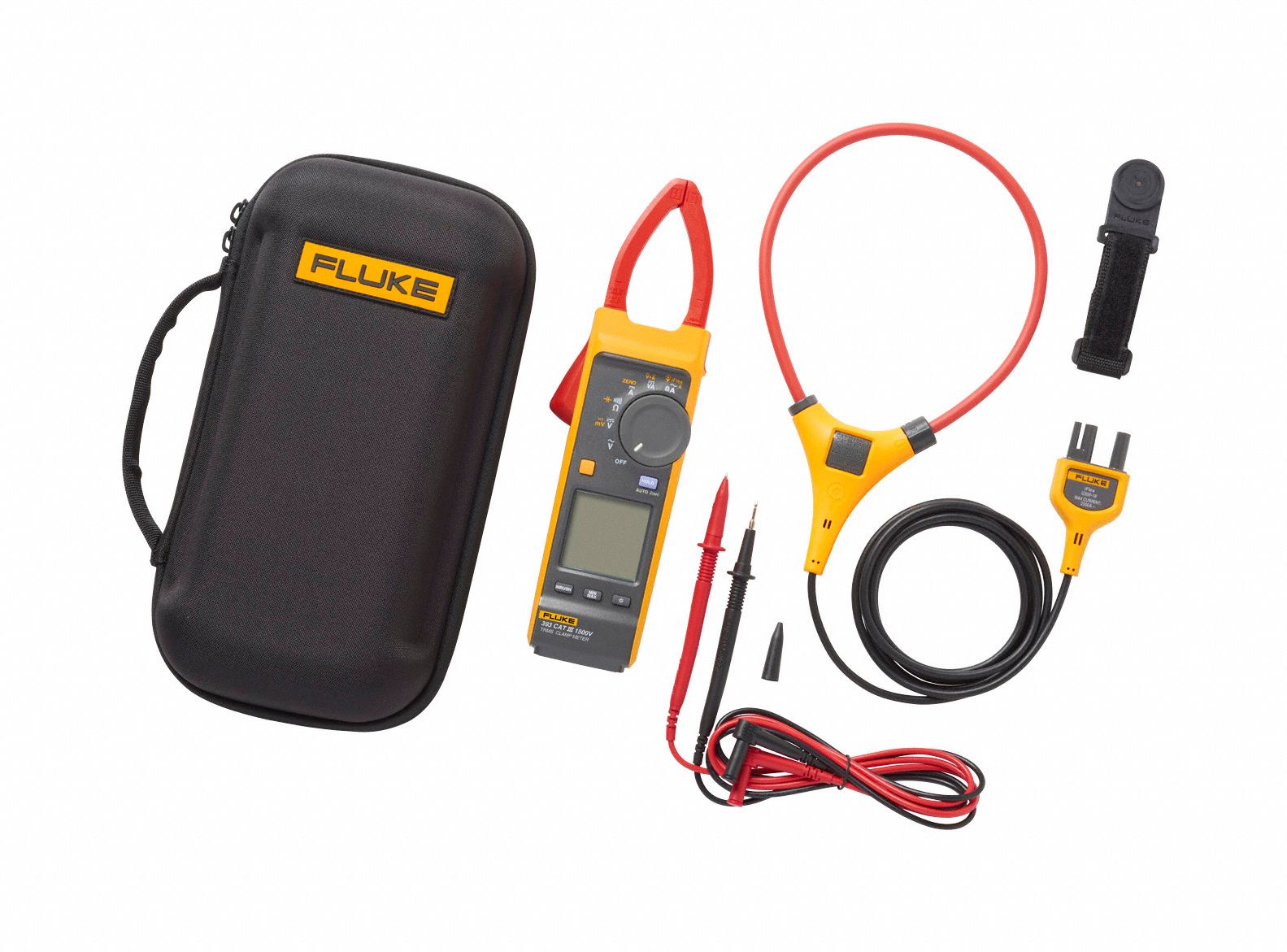 FLUKE Clamp Meter 1,000 A Max. AC Amps, 1,000 A Max. DC Amps, 1,000 V
