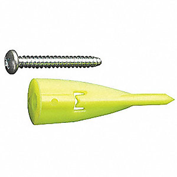 Wall Anchor: 2 in Overall Lg, Nylon/Plastic, Plain, 5,000 PK