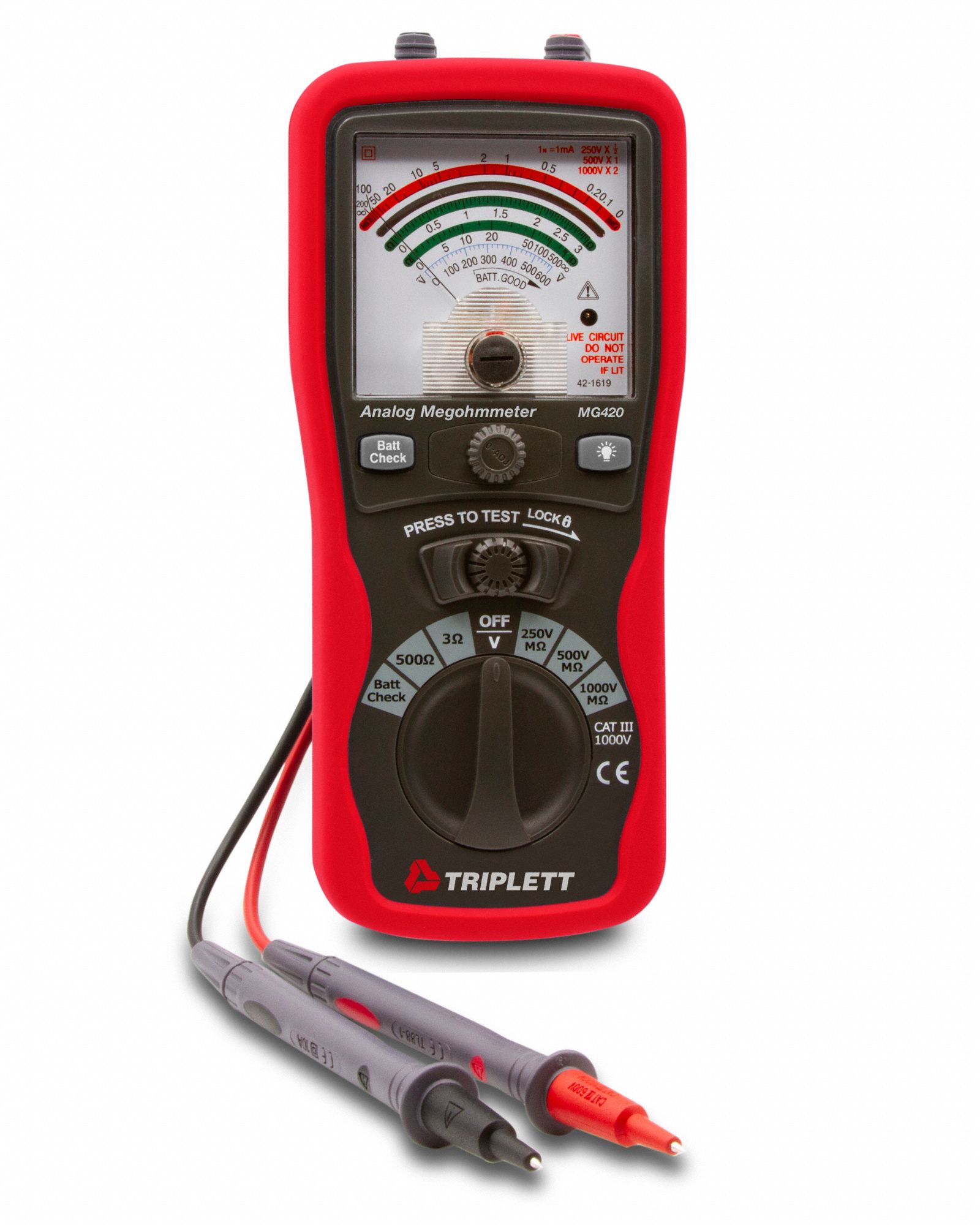 ANALOG MEGOHMMETER/INSULATION TESTER