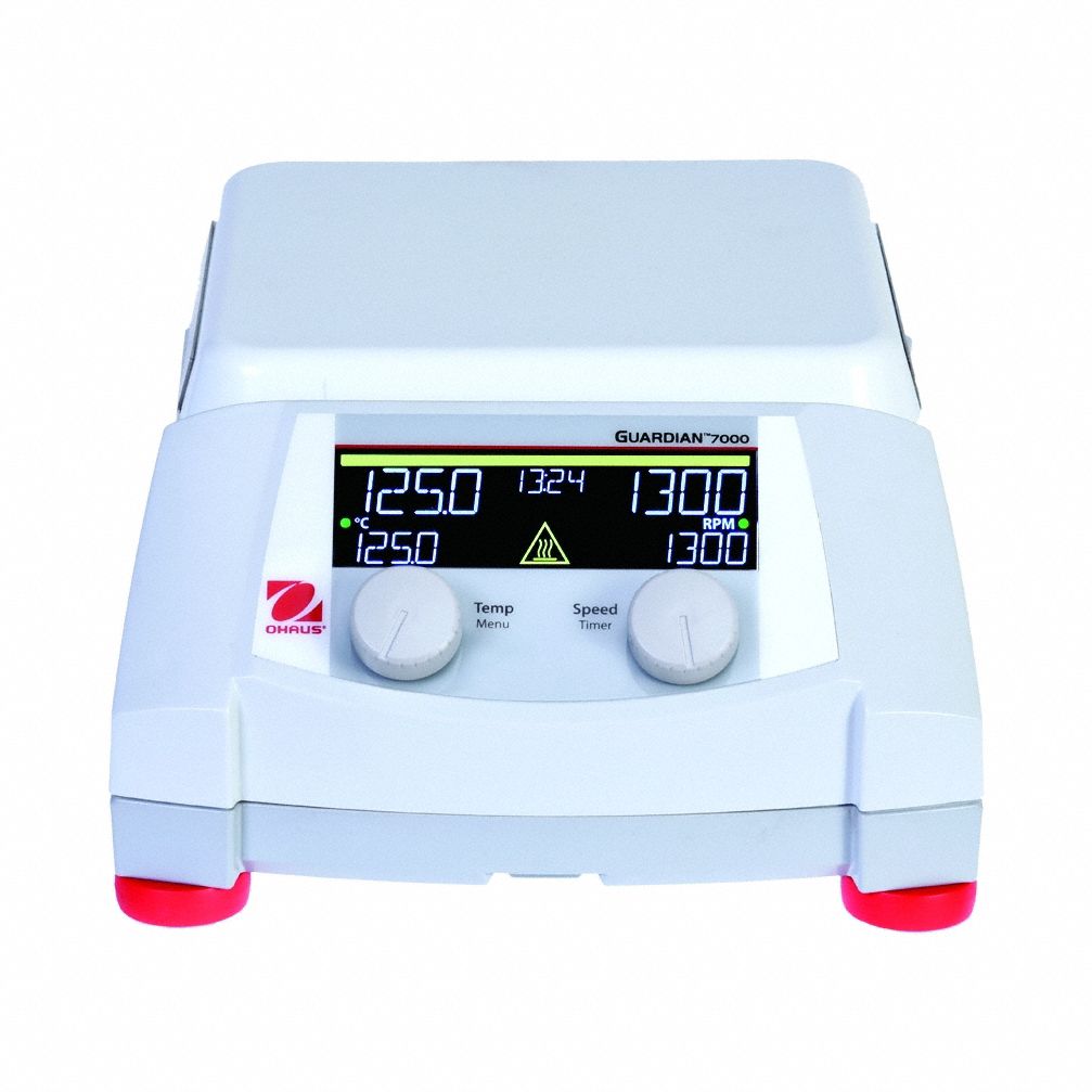 Hot Plate Stirrer: 1 Positions, 7 in Plate Wd, 7 in Plate Lg, Rectangular, Hot Plate Stirrer