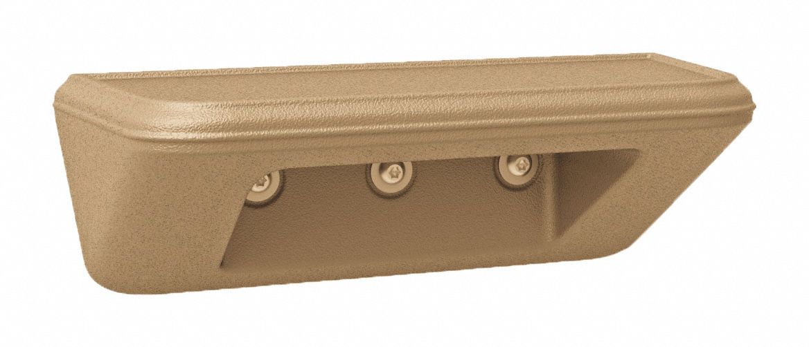 Shelf/Step: Sand, 5 in Overall Ht, 15 in Overall Wd, 15 in Overall Dp, 1 Shelves, Wall Mount