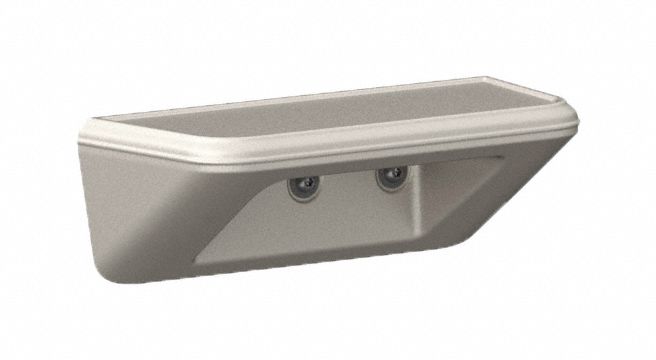 Shelf/Step: Stone Gray, 5 in Overall Ht, 15 in Overall Wd, 15 in Overall Dp, 1 Shelves, ISO