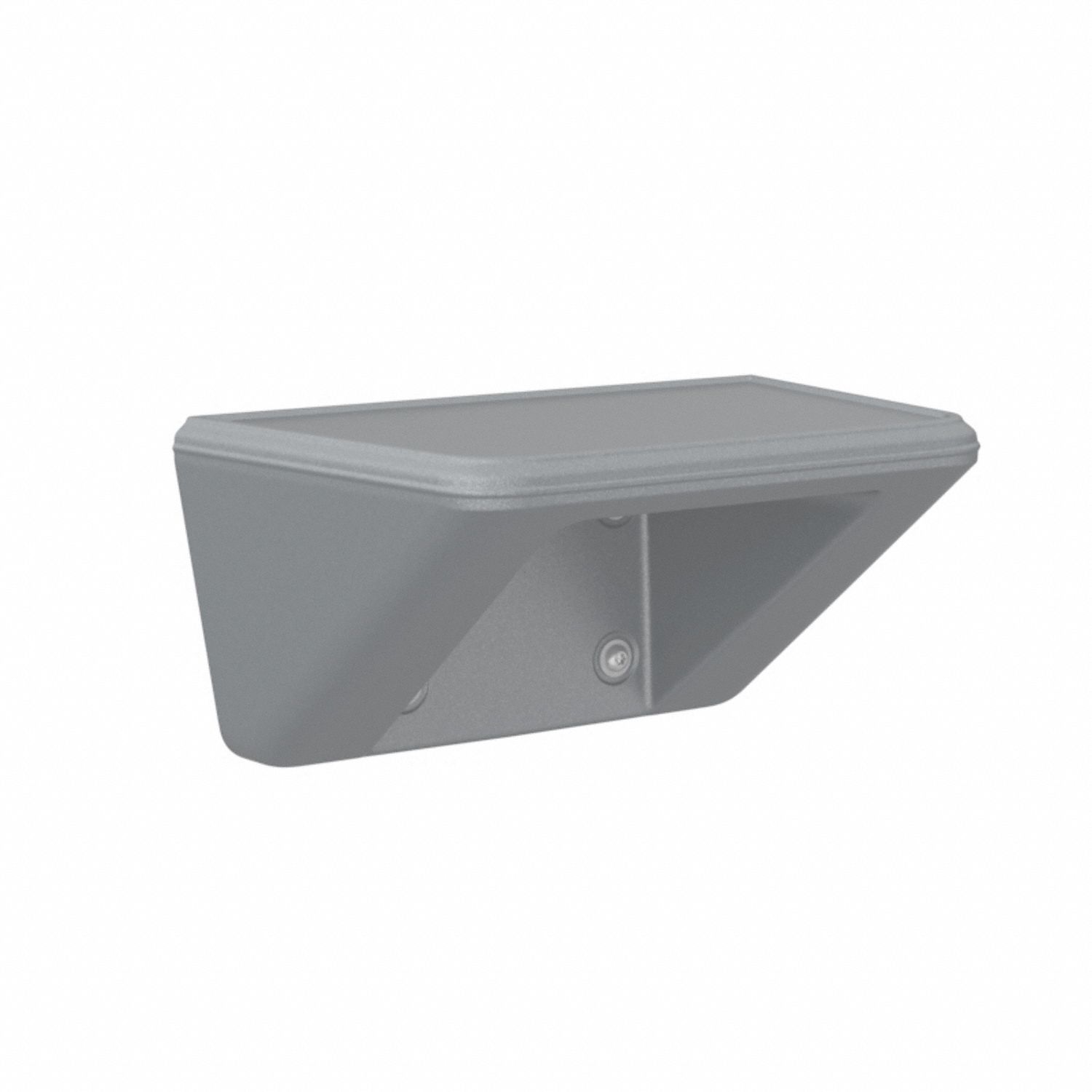Shelf/Step: Gray, 8 in Overall Ht, 16 in Overall Wd, 16 in Overall Dp, 1 Shelves, Wall Mount