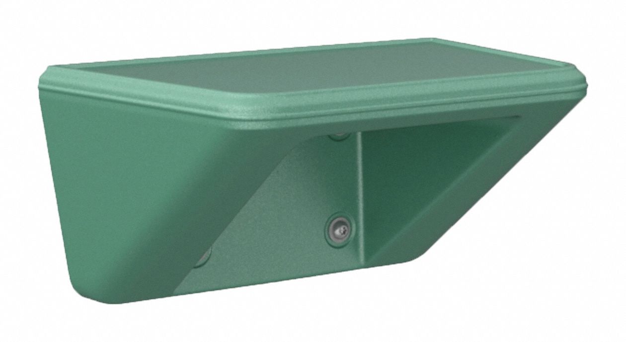 Shelf/Step: Aqua, 8 in Overall Ht, 16 in Overall Wd, 16 in Overall Dp, 1 Shelves, Wall Mount
