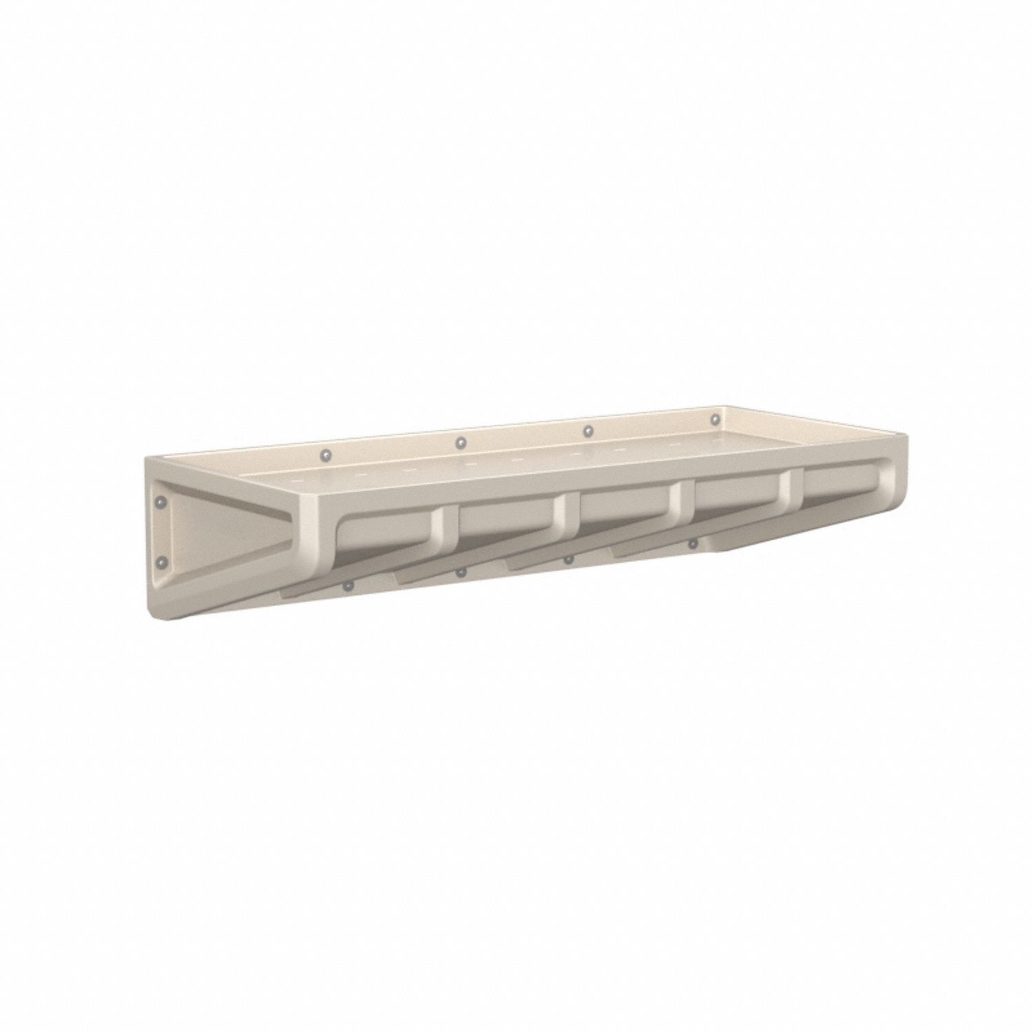 Institutional Bed: Stone Gray, 81 in Overall Lg, 35 in Overall Wd, 18 in Overall Ht