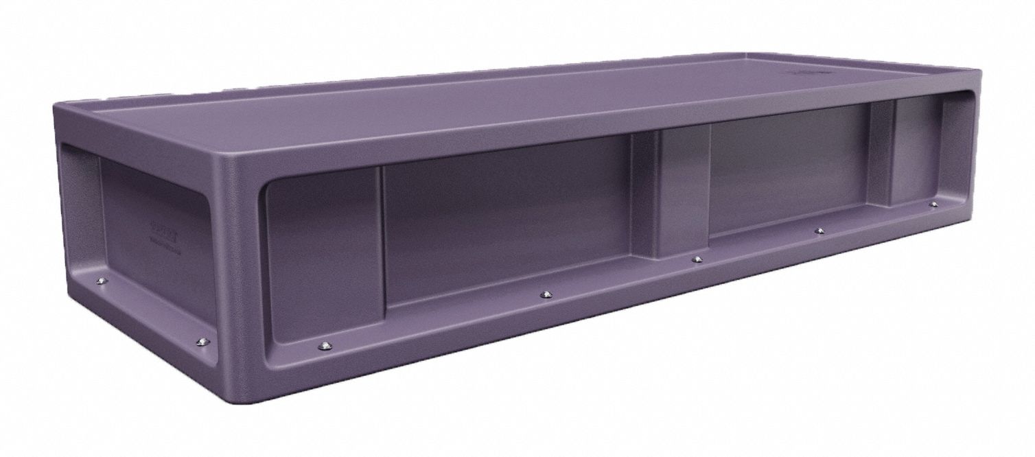 Institutional Bed: Indigo, 79 in Overall Lg, 31 in Overall Wd, 15 in Overall Ht, Floor Mount