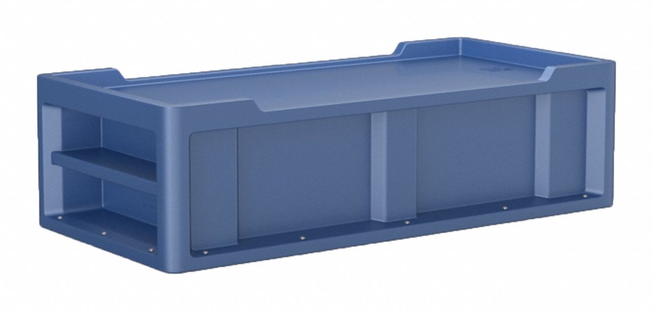 Institutional Bed: Midnight Blue, 86 in Overall Lg, 42 in Overall Wd, 24 in Overall Ht