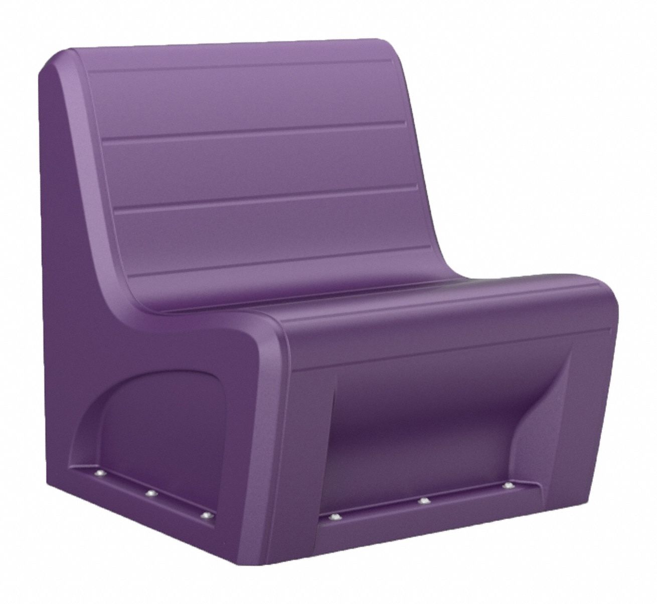 Sabre Sectional Chair Indigo: 30 1/2 in Wd, 32 in Lg, 33 in Ht, 500 lb Wt Capacity, Blue