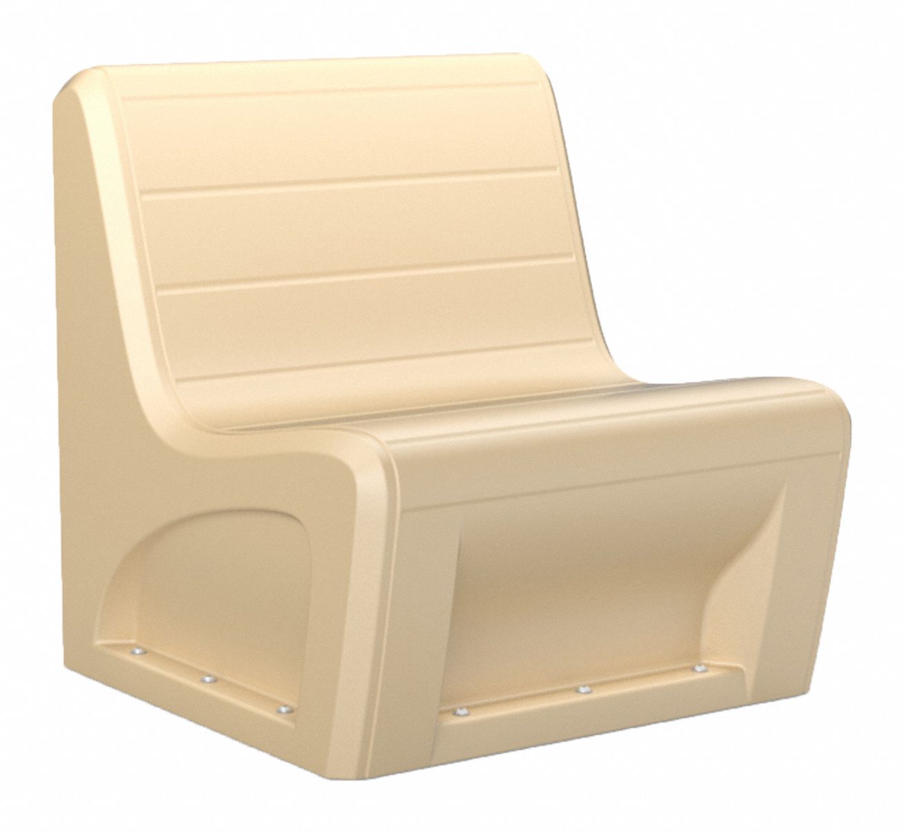 Sabre Sectional Chair Sand: 30 1/2 in Wd, 32 in Lg, 33 in Ht, 500 lb Wt Capacity, Sand