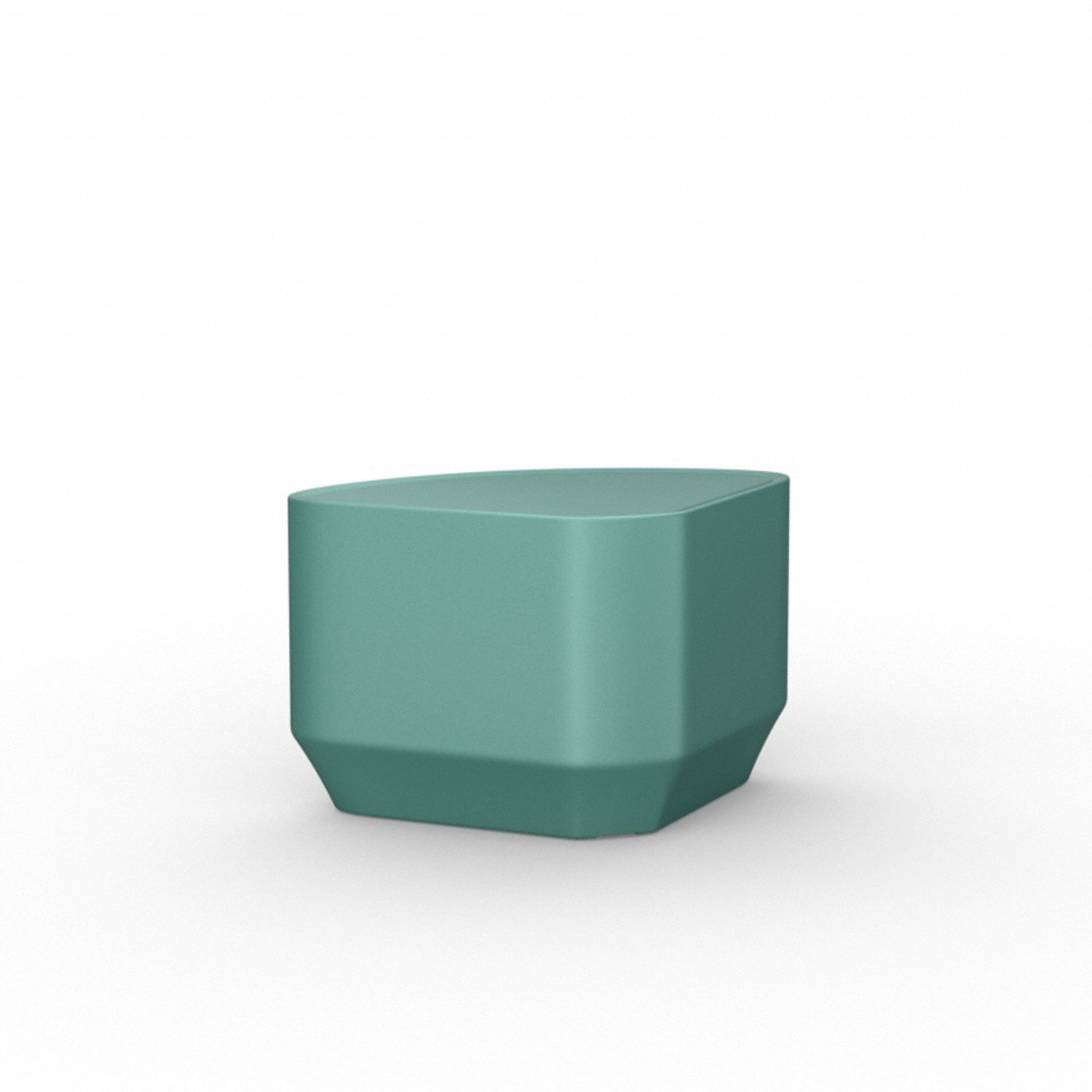 End Table: 16 1/2 in Overall Ht, 27 in Overall Wd, 19 in Overall Dp, No Game Top, Aqua