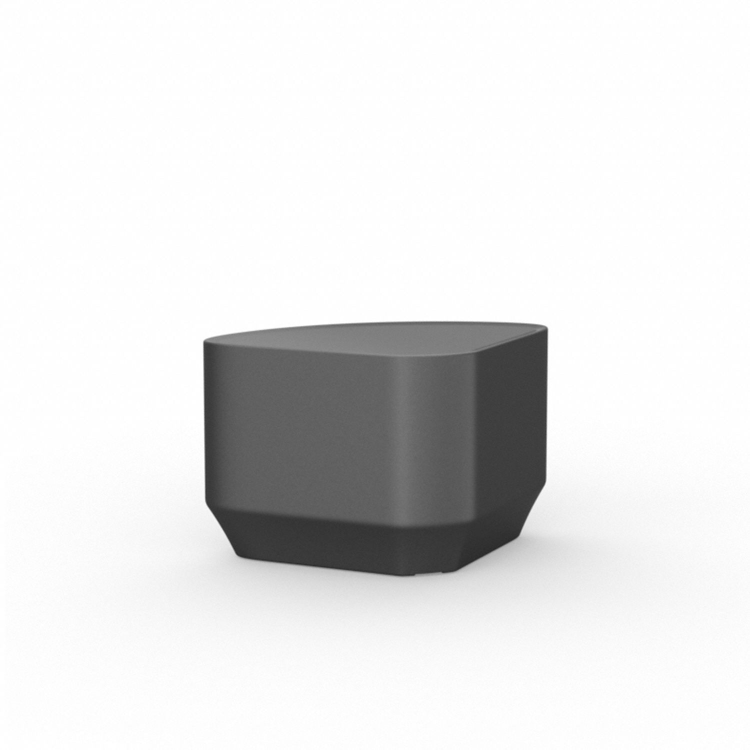 End Table: 16 1/2 in Overall Ht, 27 in Overall Wd, 19 in Overall Dp, No Game Top, Black