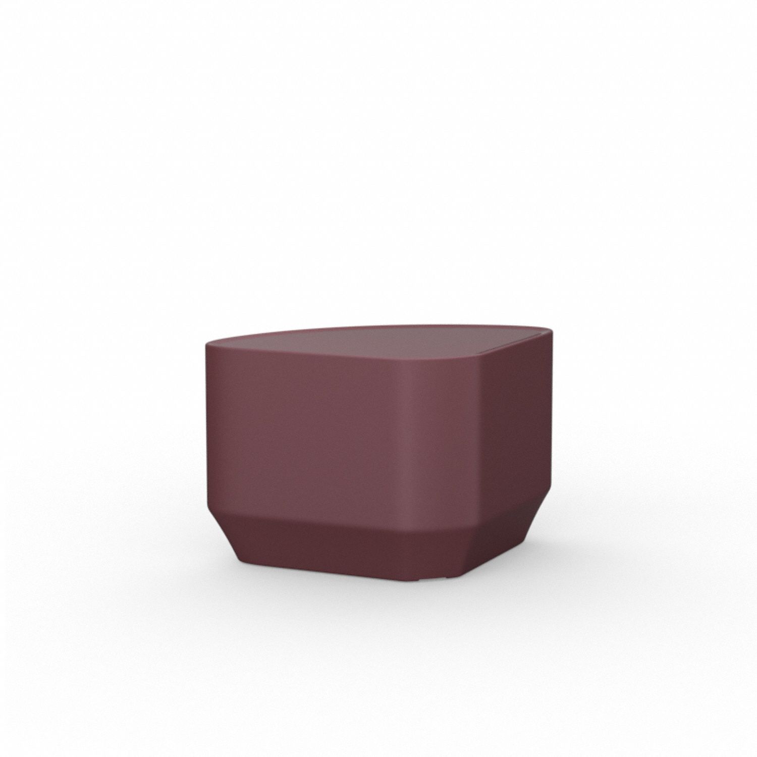 End Table: 16 1/2 in Overall Ht, 27 in Overall Wd, 19 in Overall Dp, No Game Top, Burgundy