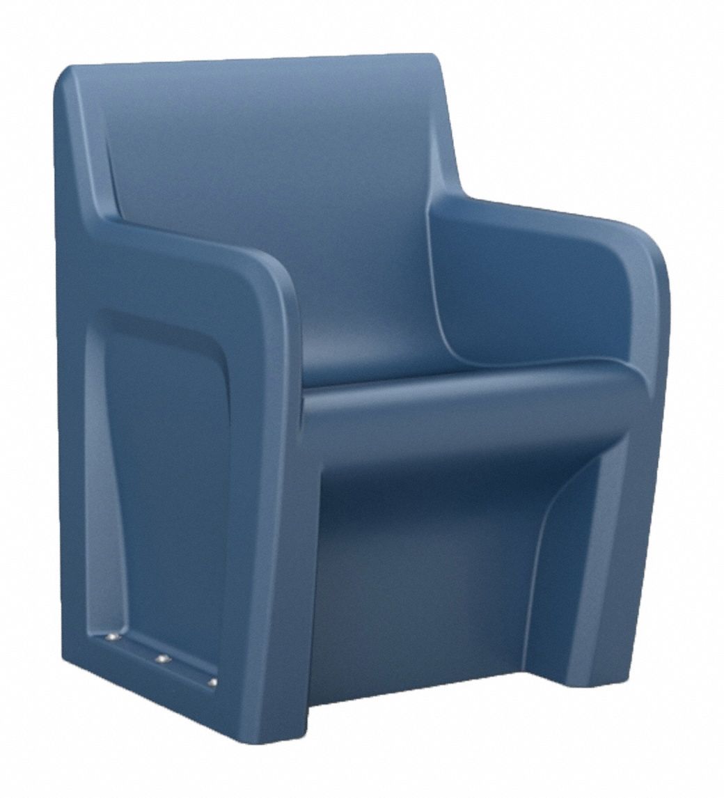 Sentinel 106484MBS Arm Chair, Floor Mount, Blue, w/Door